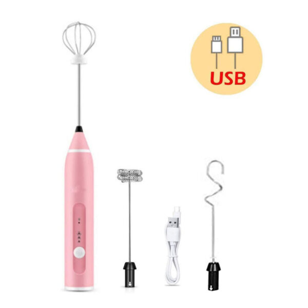 1619236667348.jpg Rechargeable Electric Milk Frother Automatic Kitchen Juice Food Mixer Cream Egg Beater Blender
