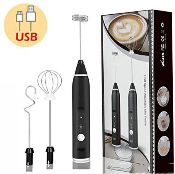 1619236667639.jpg Rechargeable Electric Milk Frother Automatic Kitchen Juice Food Mixer Cream Egg Beater Blender