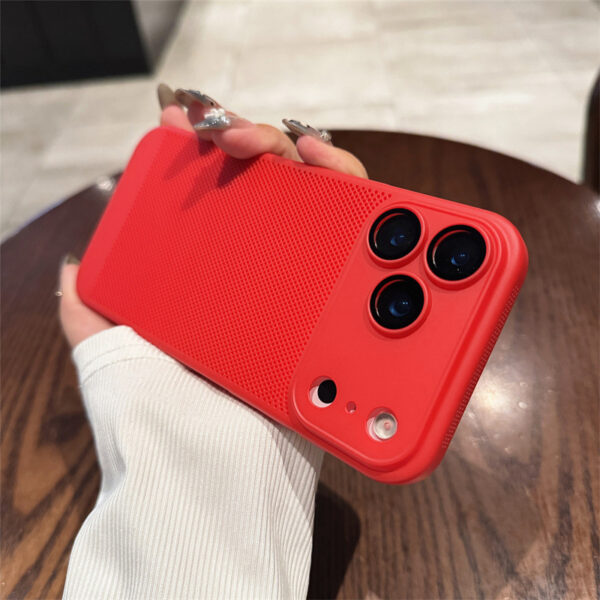 2663452e-0932-4de7-87a6-28933235f14c.jpg Suitable For 17Air Heat Dissipation Network Shell With Lens Protector Breathable Frosted Mobile Phone Case