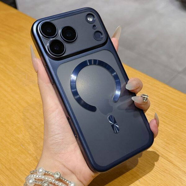 Protective Cover Frosted Electroplating Pc Magnetic Suction Applicable