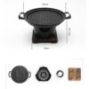 6588478782645.jpg Mini BBQ Grill Alcohol Stove Home Smokeless Barbecue Grill Outdoor BBQ Plate Roasting Meat Tools