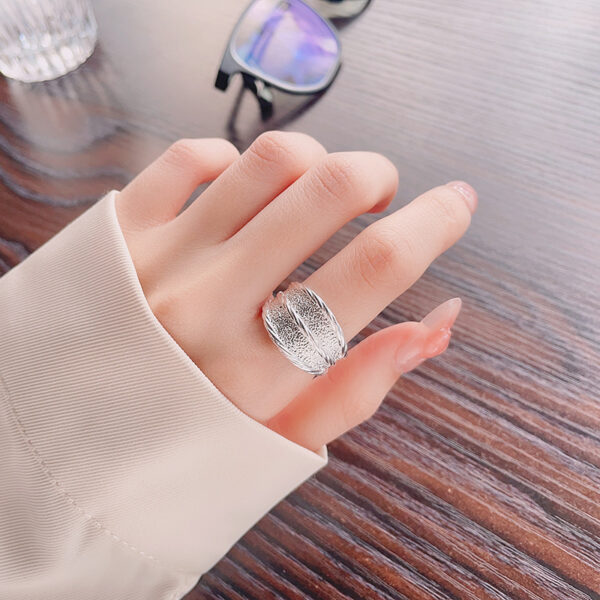 6ad26a37-8081-4aed-96af-04b0d26f22fc.jpg S925 Sterling Silver Simple Minimalist Concave-convex Texture Ring