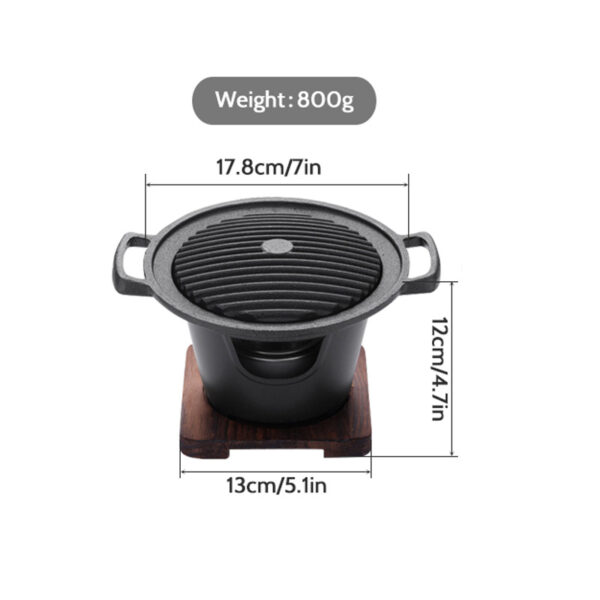 721031794449.jpg Mini BBQ Grill Alcohol Stove Home Smokeless Barbecue Grill Outdoor BBQ Plate Roasting Meat Tools