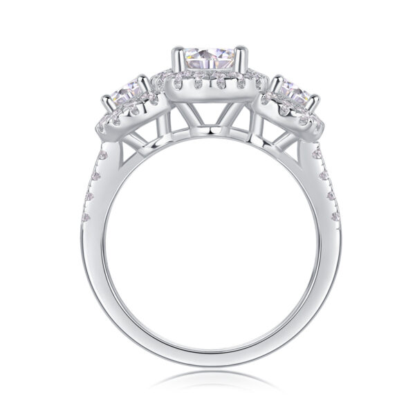 Human Warmth - A Fashionable And Luxurious Jewelry Piece Set With 1-carat Moissan Diamond S925 Sterling Silver And Platinum-plated Diamond