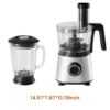 300W Food Processor With Blender & Dough Tool, 2 Speeds, Sharp Blades, Safety Lock -1.5L Glass Jar