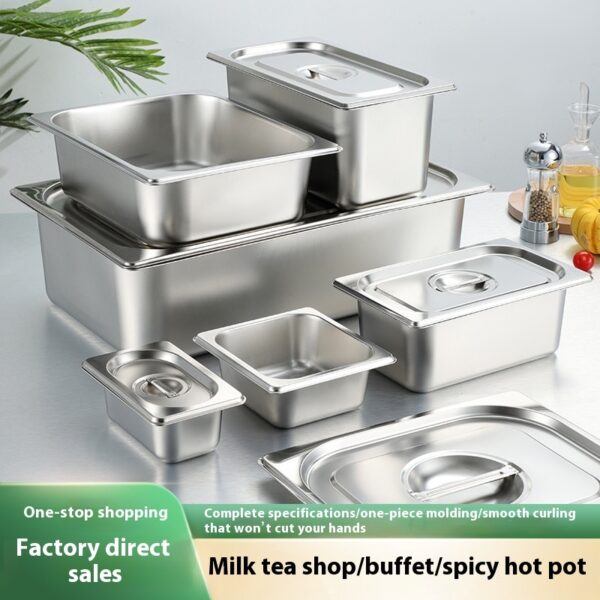 9be8dad1-b451-4dc7-898a-3a0cd3dc8610_trans.jpeg Stainless Steel Gastronorm Pan Buffet Basin Rectangular Kitchen Sink With Lid