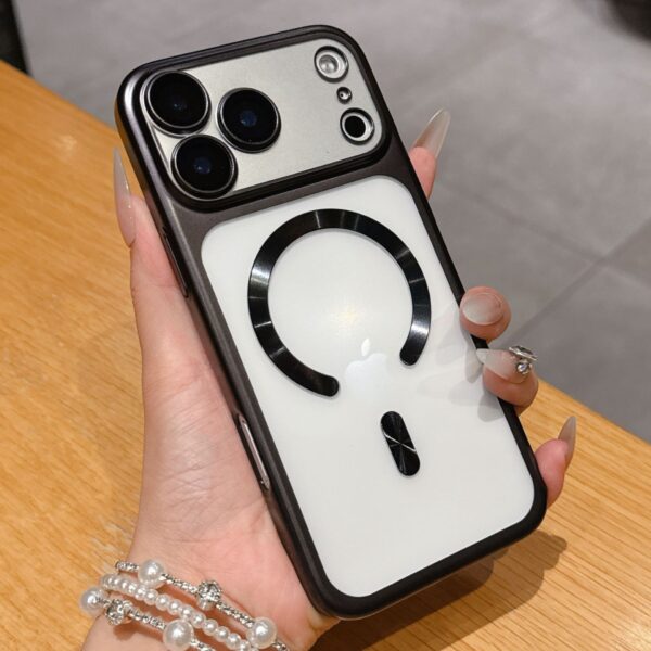 Protective Cover Frosted Electroplating Pc Magnetic Suction Applicable
