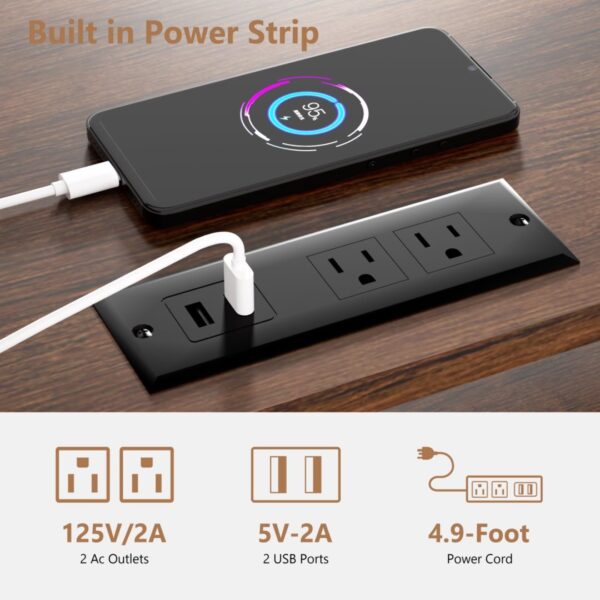 TV Stand For 55 Inch TV, Entertainment Center With Storage Cabinets, Soft Hinge Door With Handle, Media TV Console Table For Living Room Bedroom, Rustic Brown