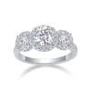 Human Warmth - A Fashionable And Luxurious Jewelry Piece Set With 1-carat Moissan Diamond S925 Sterling Silver And Platinum-plated Diamond