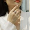 Human Warmth - A Fashionable And Luxurious Jewelry Piece Set With 1-carat Moissan Diamond S925 Sterling Silver And Platinum-plated Diamond