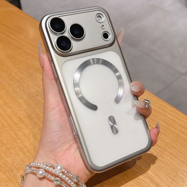 Protective Cover Frosted Electroplating Pc Magnetic Suction Applicable